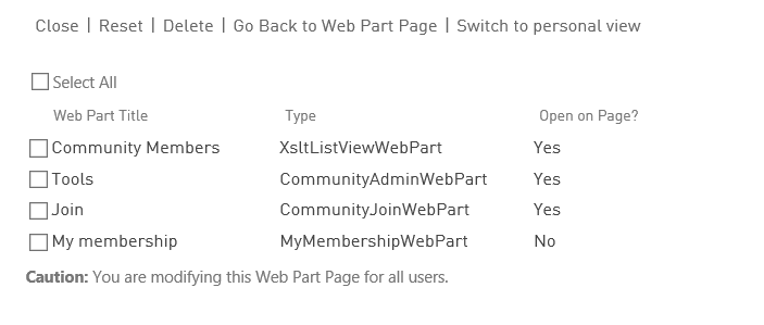 communitywebparts CommunityWebParts