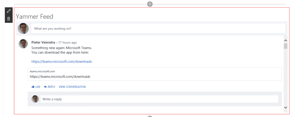 yammer feed yammer feed