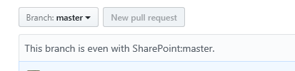 even SharePoint - PnP - Github - This branch is 245 commits behind SharePoint:master.