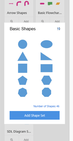 basicshapes Office 365 - Visio Online available