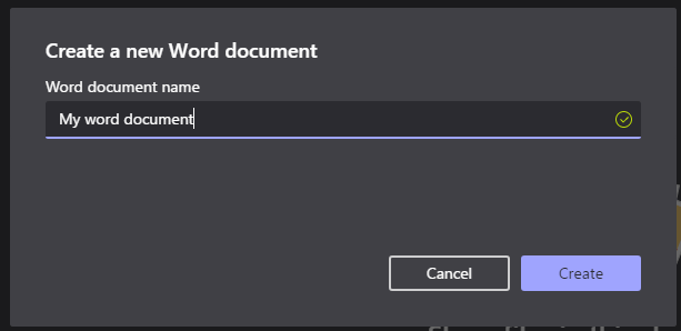 new document Microsoft Teams - Conversations around a document