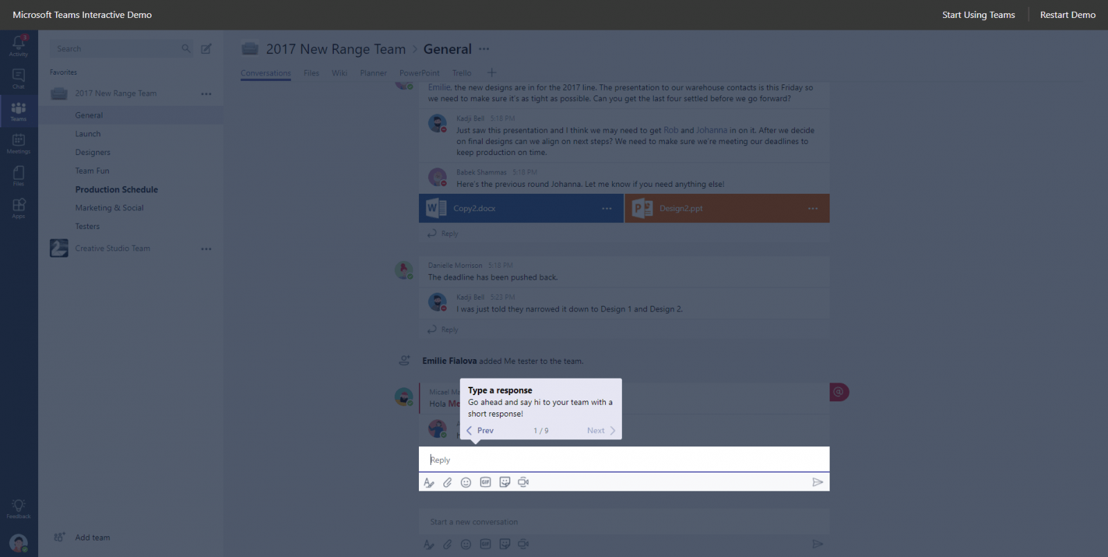 demo Microsoft Teams - Do you want a demo? Don't need to ask me!