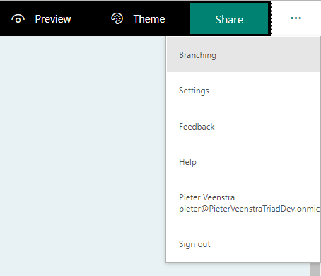 hiddenoptions Microsoft Forms - The hidden options of branching in Forms
