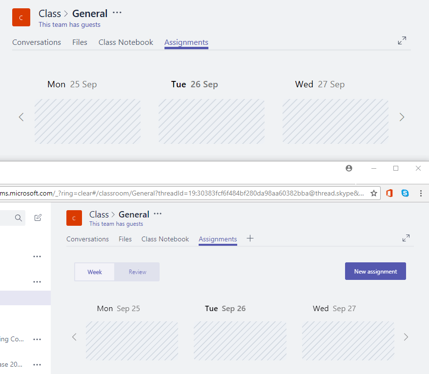 newassignmentcompare Microsoft Teams - Roles, a deep dive through Assignments