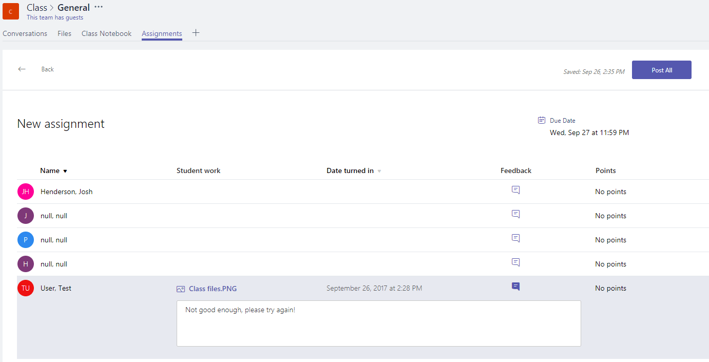 postall Microsoft Teams - Roles, a deep dive through Assignments