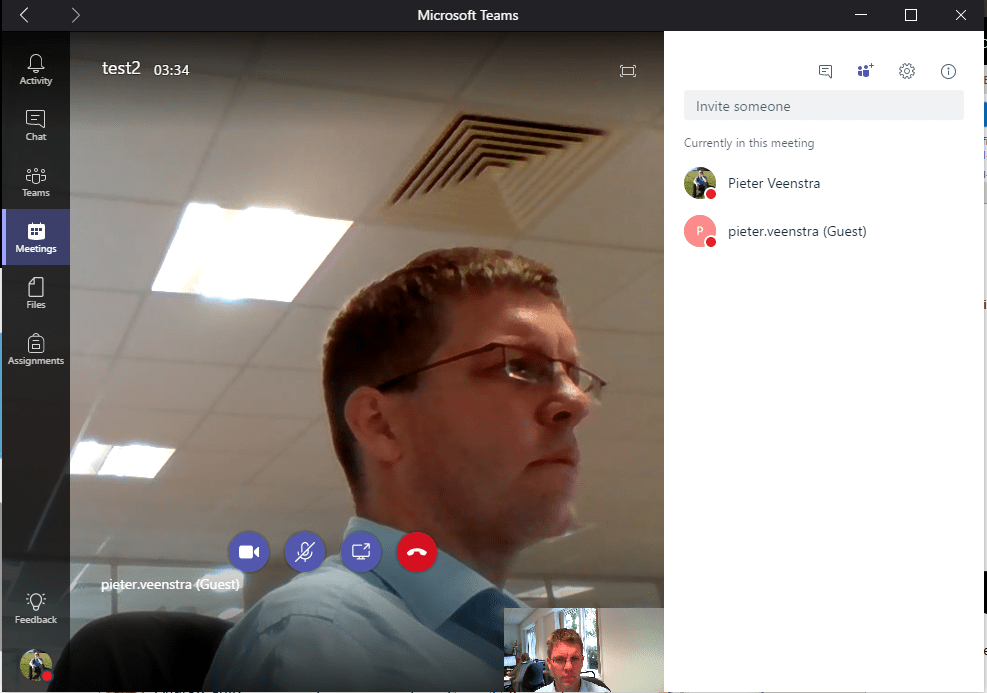 screenshothost Microsoft Teams - Meetings with guest access. Did you get anyone to turn up?