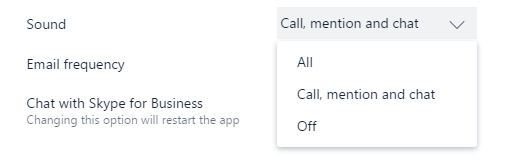soundsoptions All 13 Notifications settings in Microsoft Teams