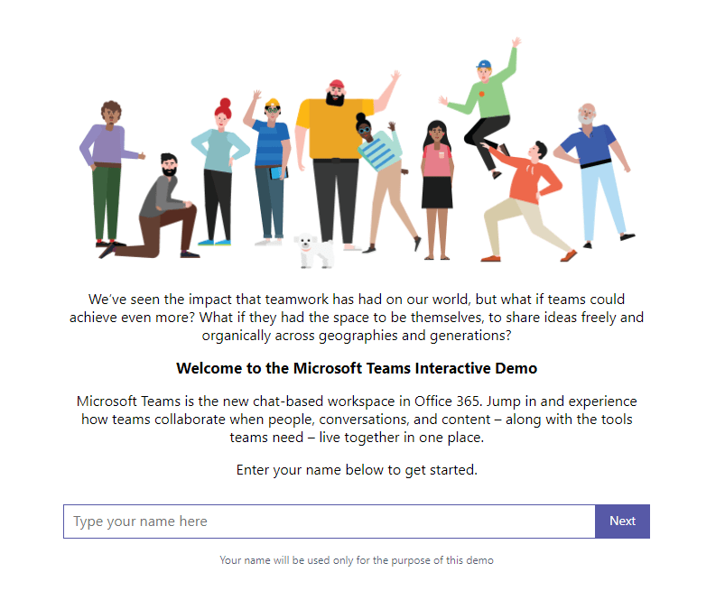welcomedemo Microsoft Teams - Do you want a demo? Don't need to ask me!