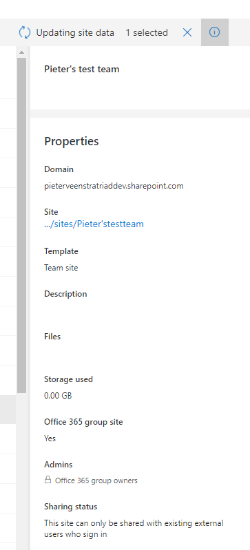 info Office 365 - SharePoint Admin Center is changing