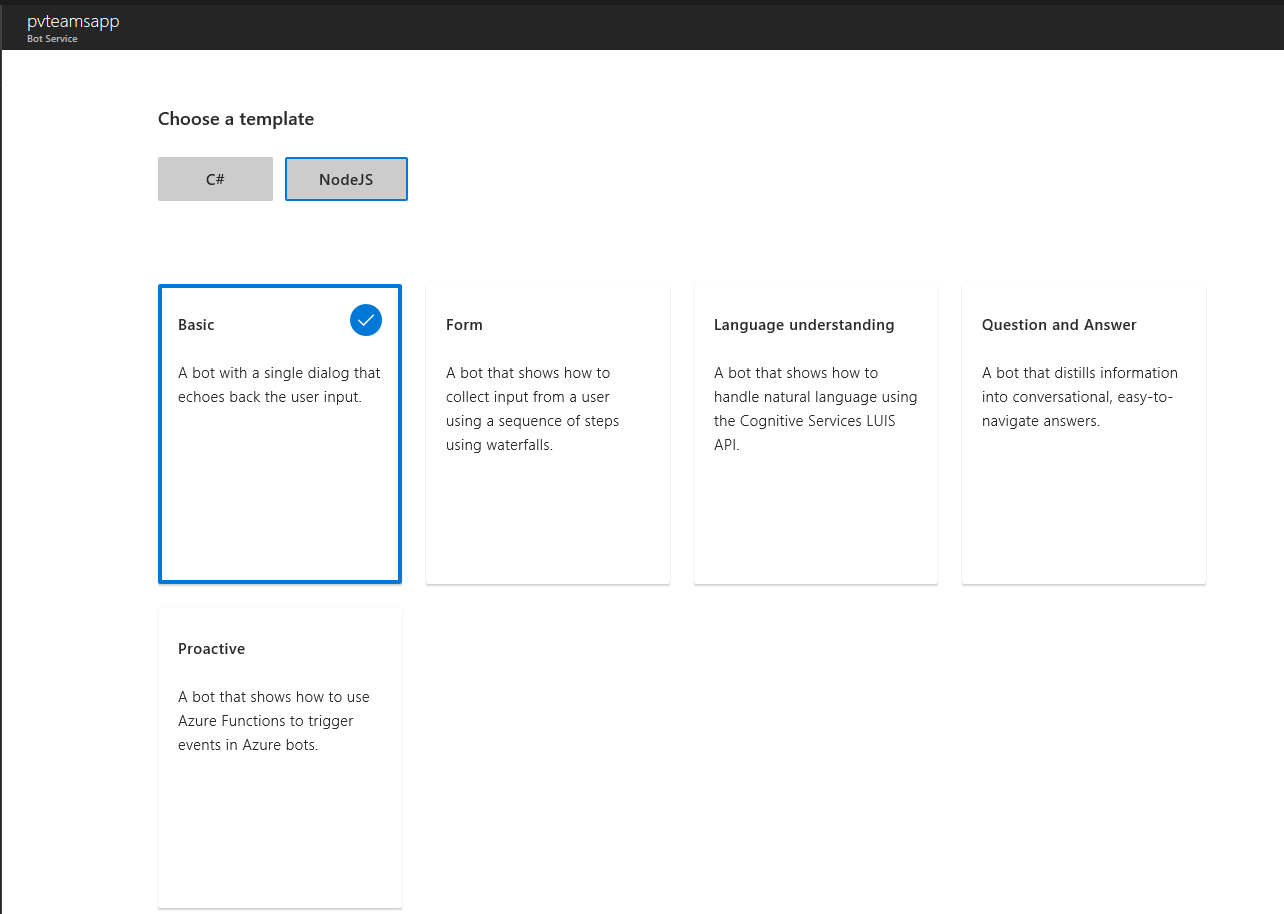 bottemplates Microsoft Teams - Create your own apps!