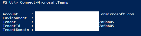 connection Microsoft Teams - PowerShell, a complete getting started guide.