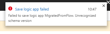 failedversion Export flows and import them in Azure Logic Apps.