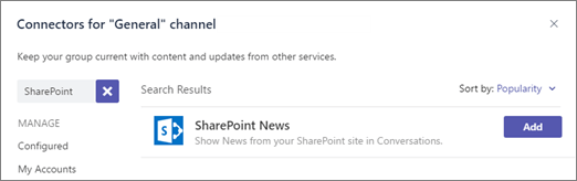 b98db777 5cae 4fcd a685 b08dac514bd3 Microsoft Teams - SharePoint News connector