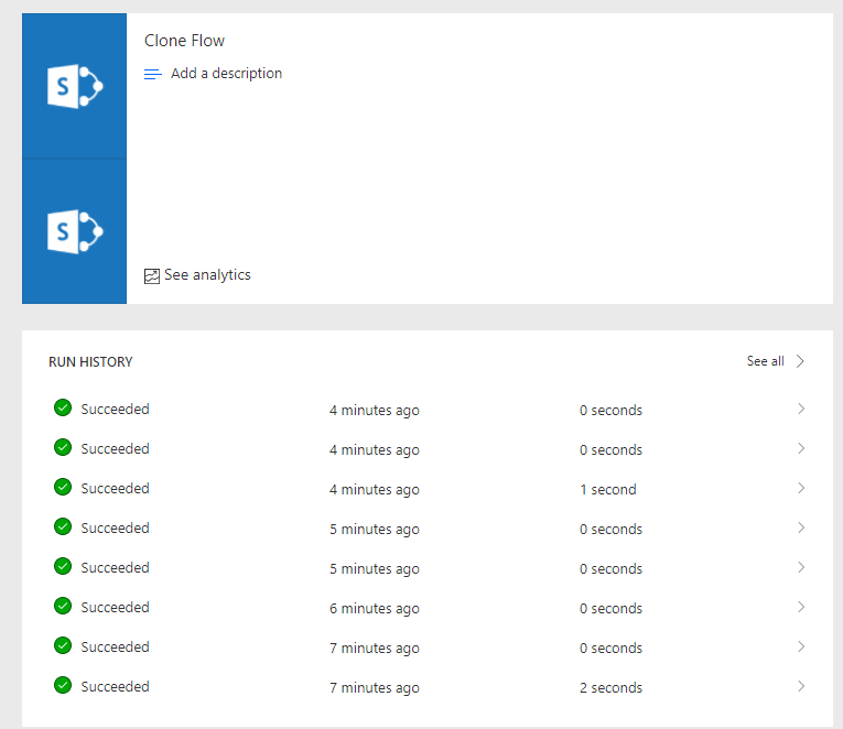 cloneflowhistory Migrate to Power Automate from SharePoint Designer practical examples - part 1 - Clone list items