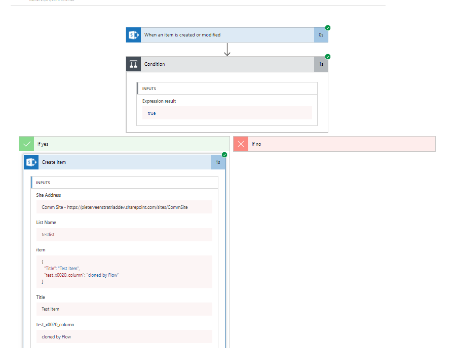 createitemdetails Migrate to Power Automate from SharePoint Designer practical examples - part 1 - Clone list items