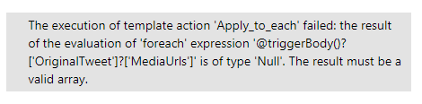 errordetailmessage How reliable is Microsoft Flow?