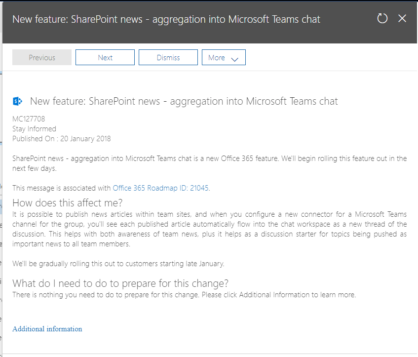 sharepoint news in microsoft teams Microsoft Teams - SharePoint News connector