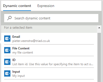 Dynamic content Dynamic content