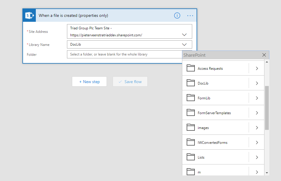 When a file is created (properties only) When a file is created (properties only)