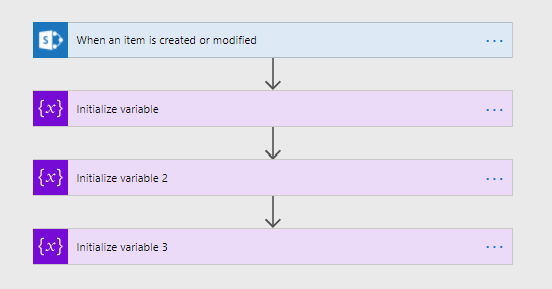 A Flow that initializes 3 variables A Flow that initializes 3 variables