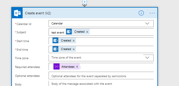 createevent SharePoint's multi-people fields in Power Automate