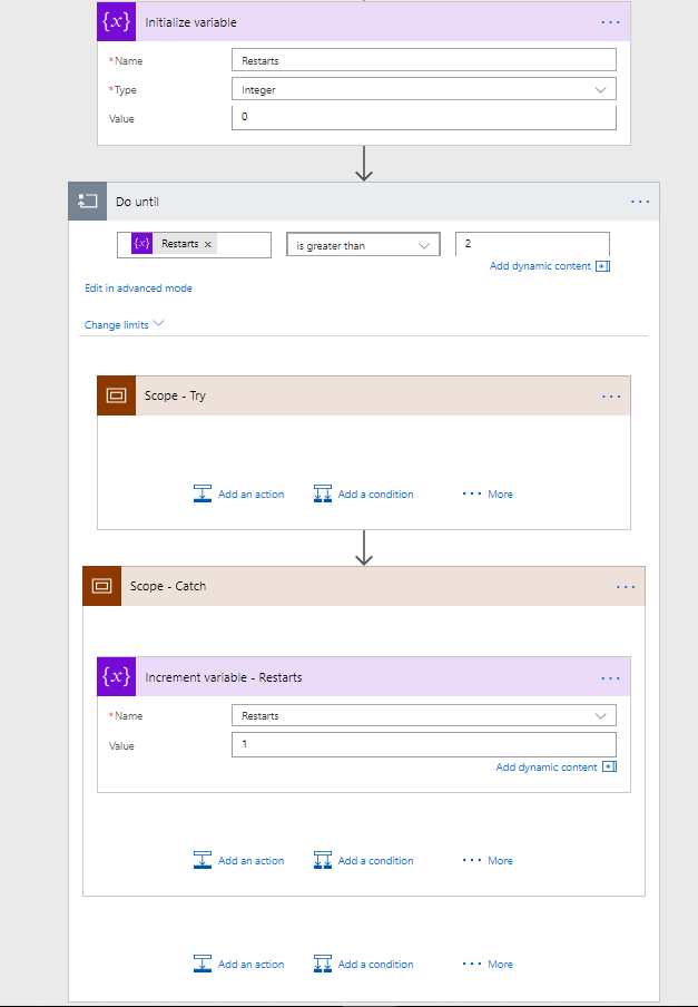 restarts Advanced Error Handling - Counting the number of restarts