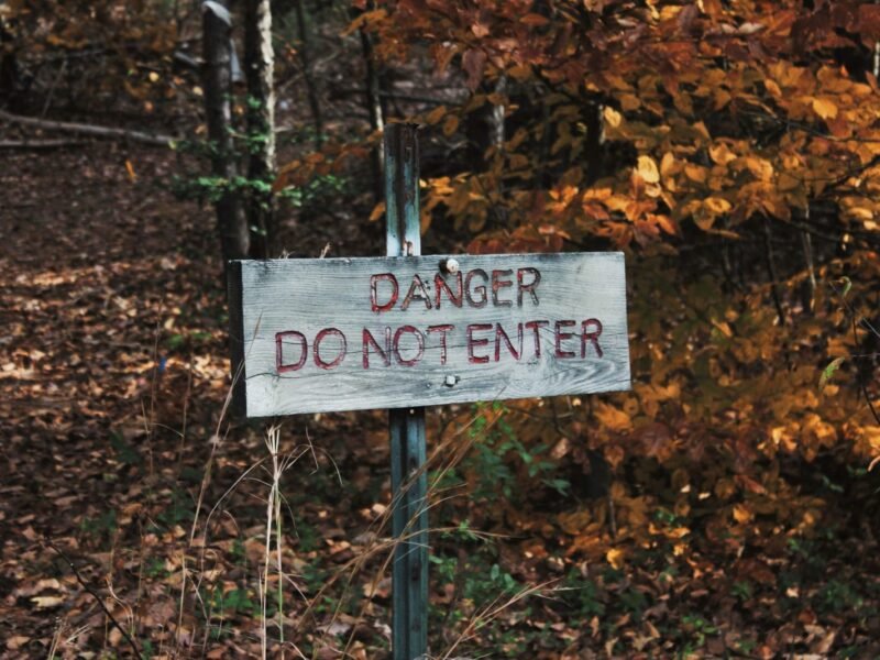 Do not enter sign