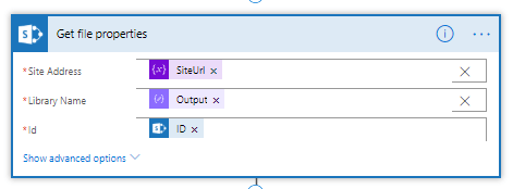 getfielprop Get file properties with dynamic content