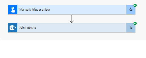 Join hub site triggered by Flow Join hub site triggered by Flow