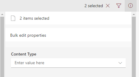 Content Type field on form in bulk edit Content Type field on form in bulk edit properties