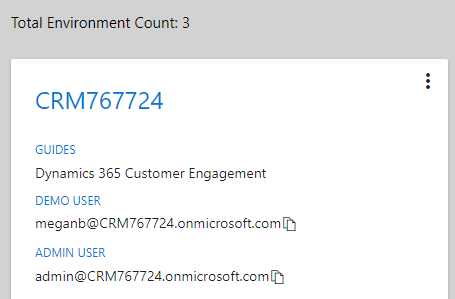 Total Environment Count