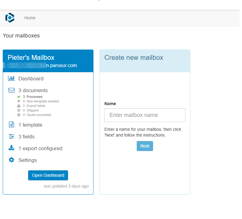Parseur mailbox
