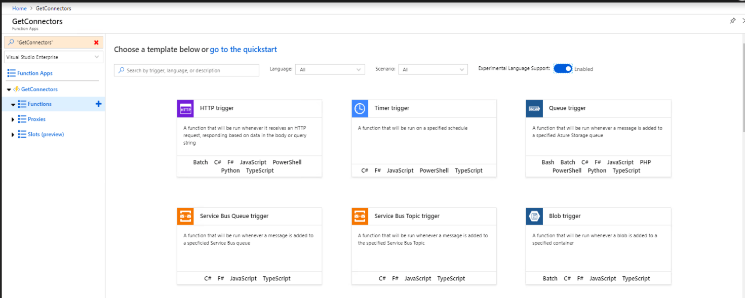 powershelloptions PowerShell options in Azure Fucntions