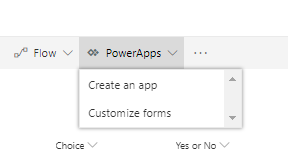 Power Apps create an App Power Apps create an App