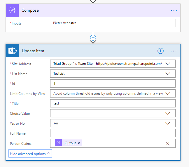 Update a user field user Flow Update a user field user Flow