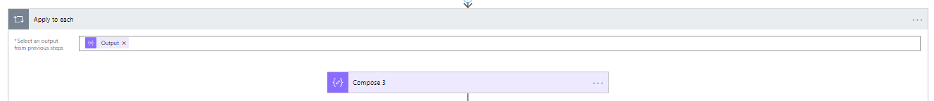 apply to eachitem Stepping through all the steps