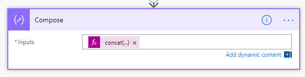 converttocurrency Concat function in Compose action
