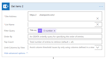 Getting SharePoint list items and filtering by Title