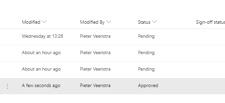 Item updated by my personal account Item updated by my personal account