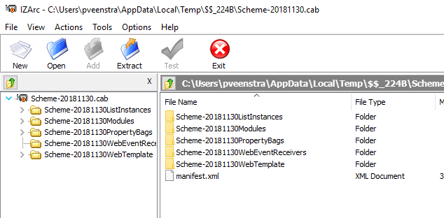 izarc1 Cab files in IZarc