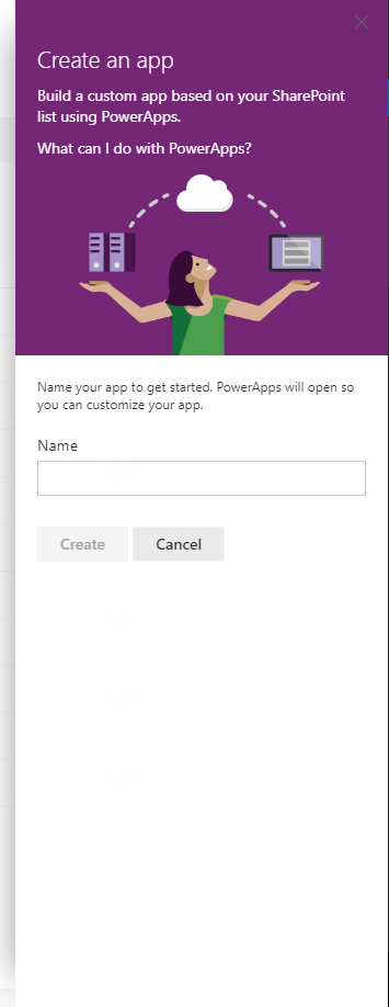 createanappfromlist Create an app from a list