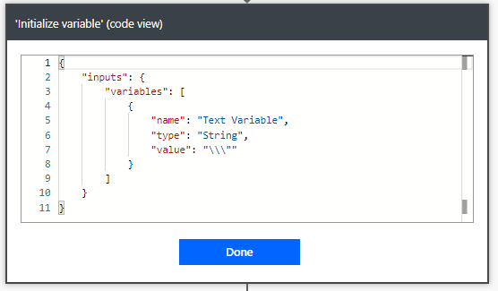 Flow has added an escape character when using \ Flow has added an escape character when using \