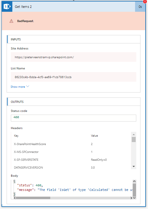 Doesn't work in OData Filters