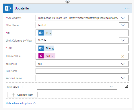 Clearing fields in SharePoint