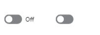On Off toggles. One showing the value text