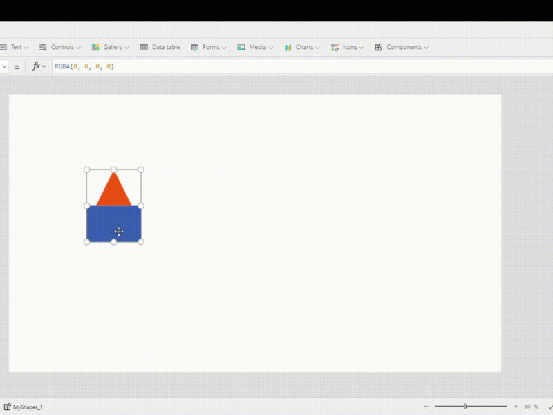 Components moving together