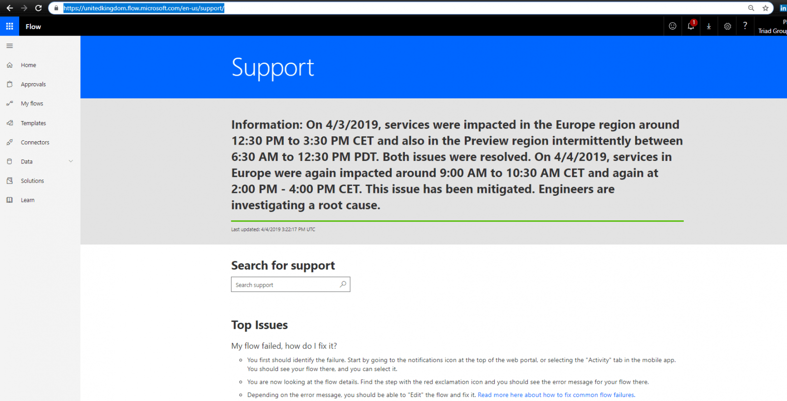 Power Automate or Flow support 