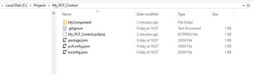 folderfiles folder strucure created by pac command