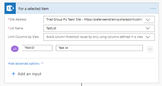 Filter the SharePoint items that you need Filter the SharePoint items that you need