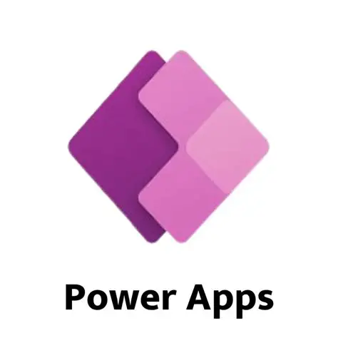 image 2 Logo of Power Apps featuring overlapping diamond shapes in purple and pink colors.